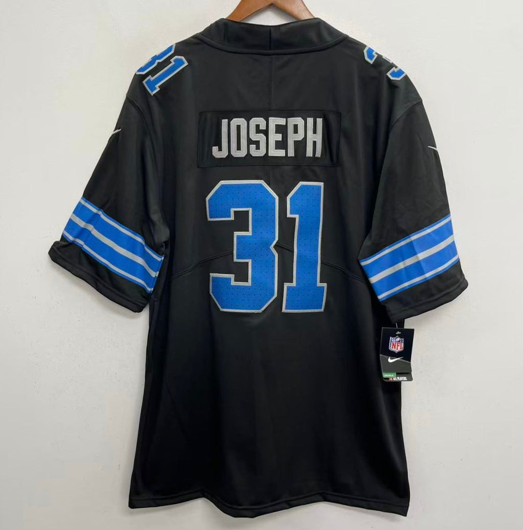 Kerby Joseph Detroit Lions Official NFL Nike Jersey Black