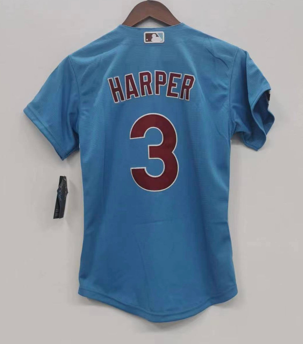 Bryce Harper YOUTH Philadelphia Phillies Official MLB Nike Jersey blue