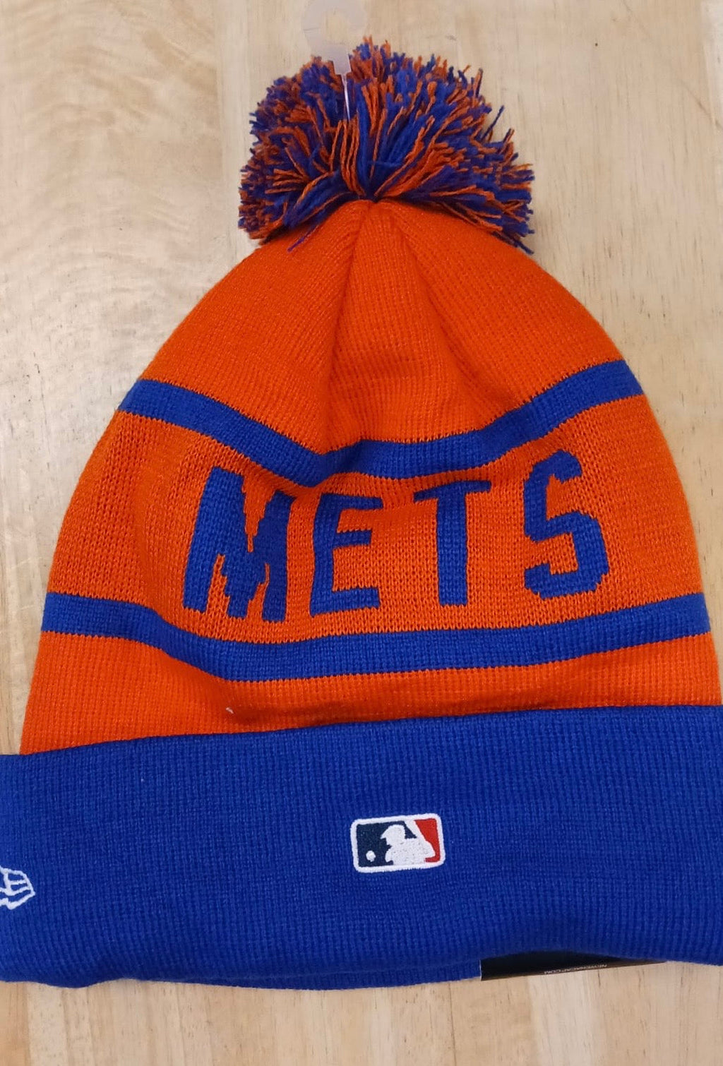 New York Mets MLB New Era winter knit Hat with Pom Pom