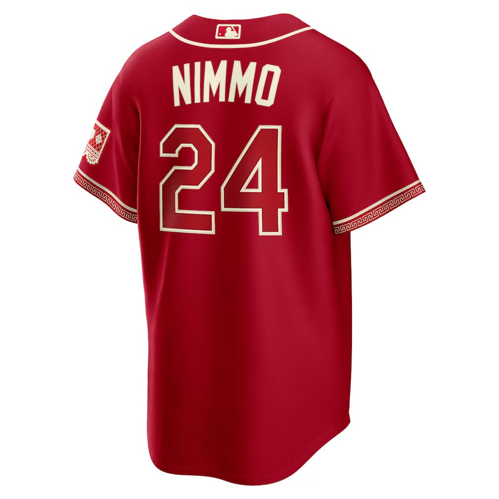 Brandon Nimmo Texas Rangers official MLB Nike City Connect Limited Jersey