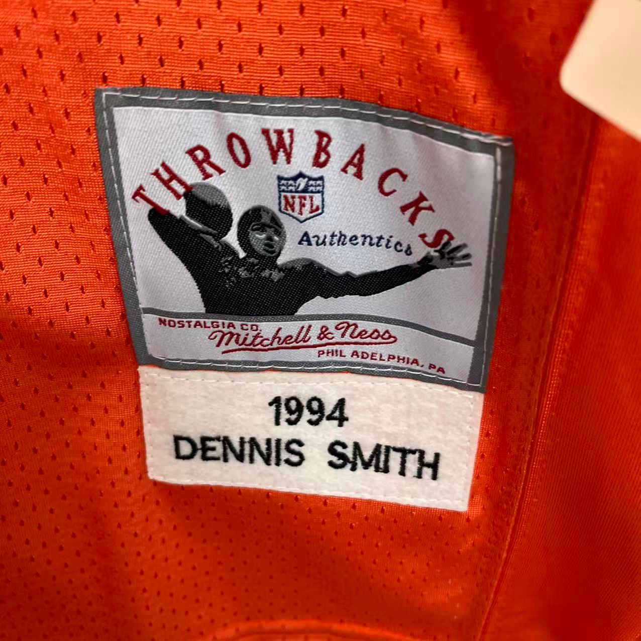 Dennis Smith 1994 Denver Broncos Mitchell & Ness Jersey