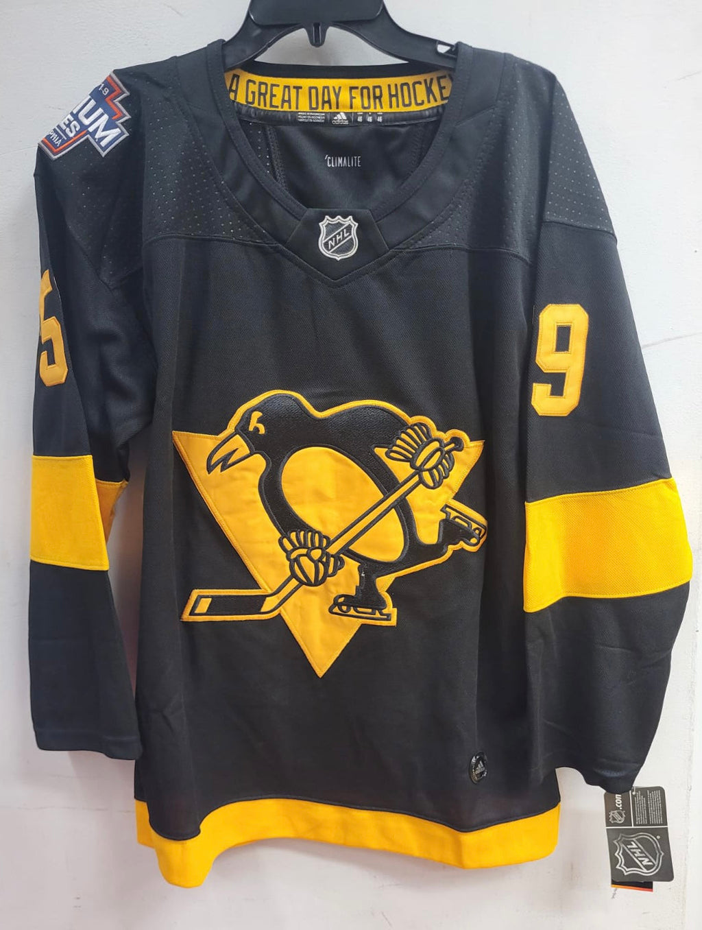Jake Guentzel Pittsburgh Penguins Official NHL Adidas  Jersey black