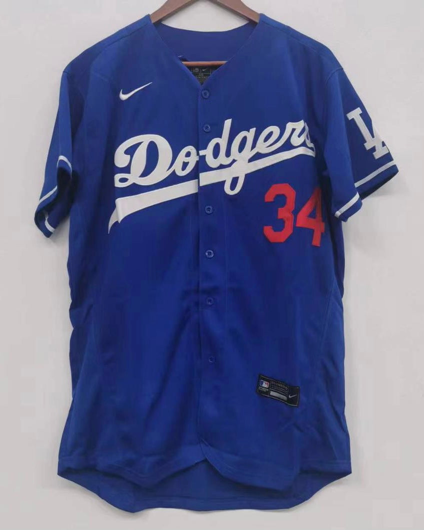 Fernando Valenzuela Los Angeles Dodgers Official MLB Jersey Nike blue