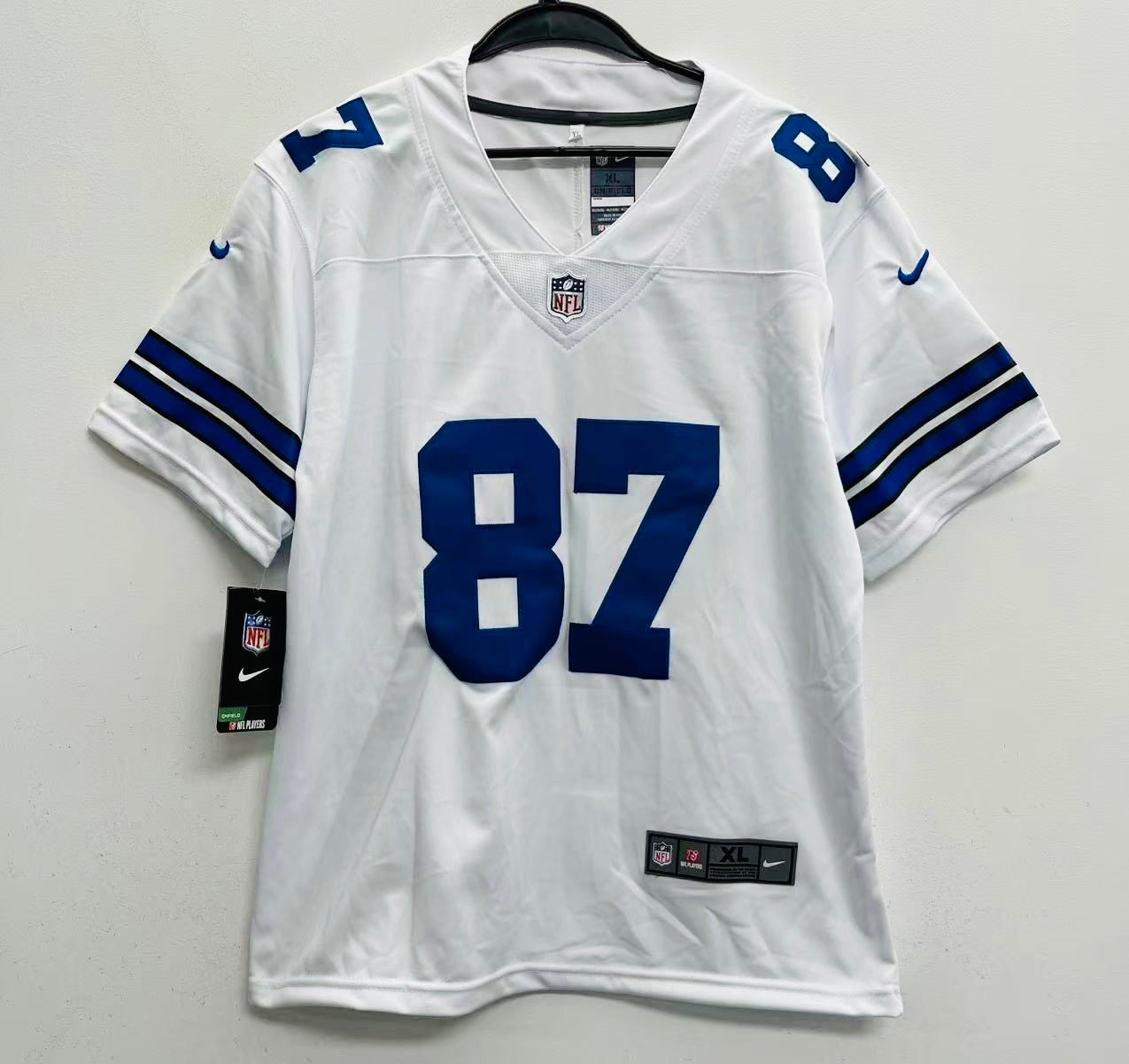 Jake Ferguson YOUTH KIDS Dallas Cowboys Official NFL  Jersey white