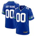Any name & Number Seattle Seahawks Classic blue retro NFL Nike jersey