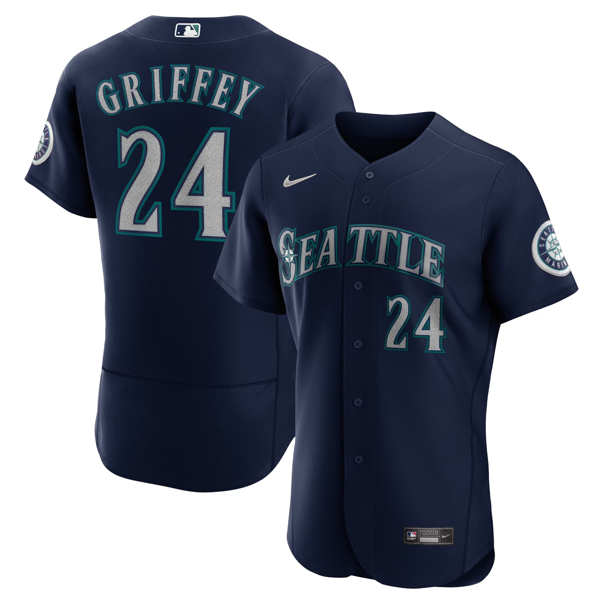 Ken Griffey Jr. YOUTH KIDS Seattle Mariners Official MLB Nike Jersey blue