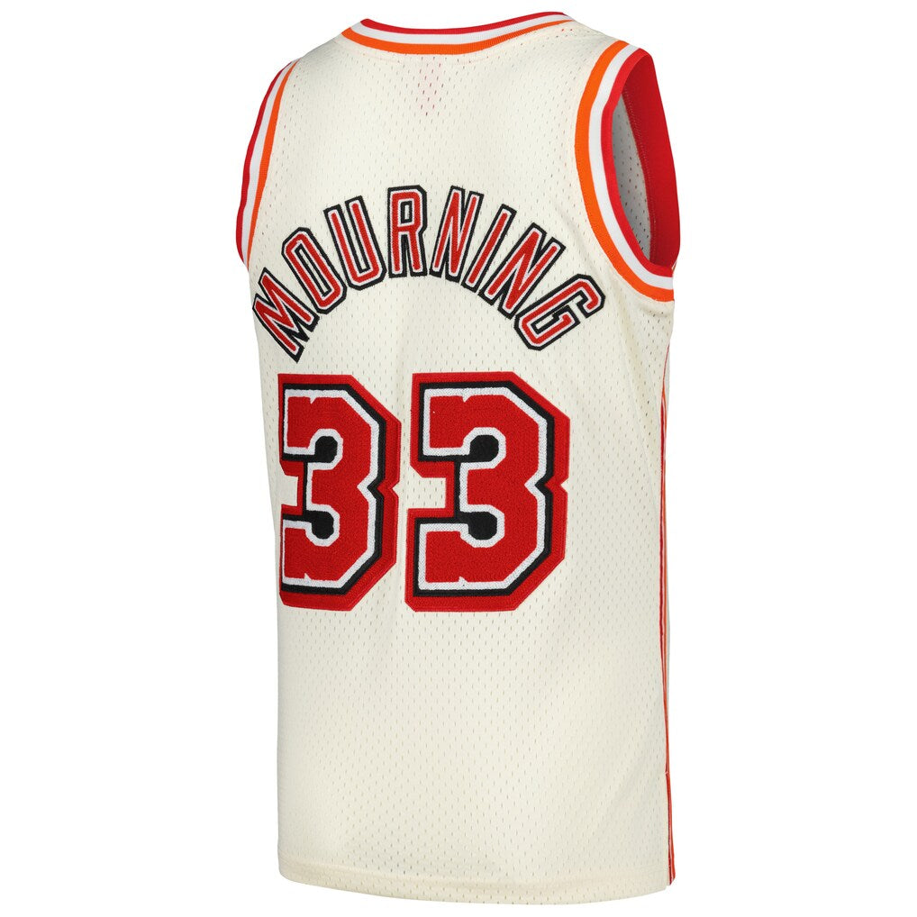 Alonso Mourning YOUTH KIDS Miami Heat Jersey Mitchell & Ness