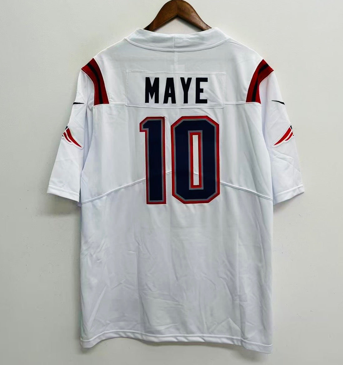 Drake Maye New England Patriots NFL Official NIKE Jersey white
