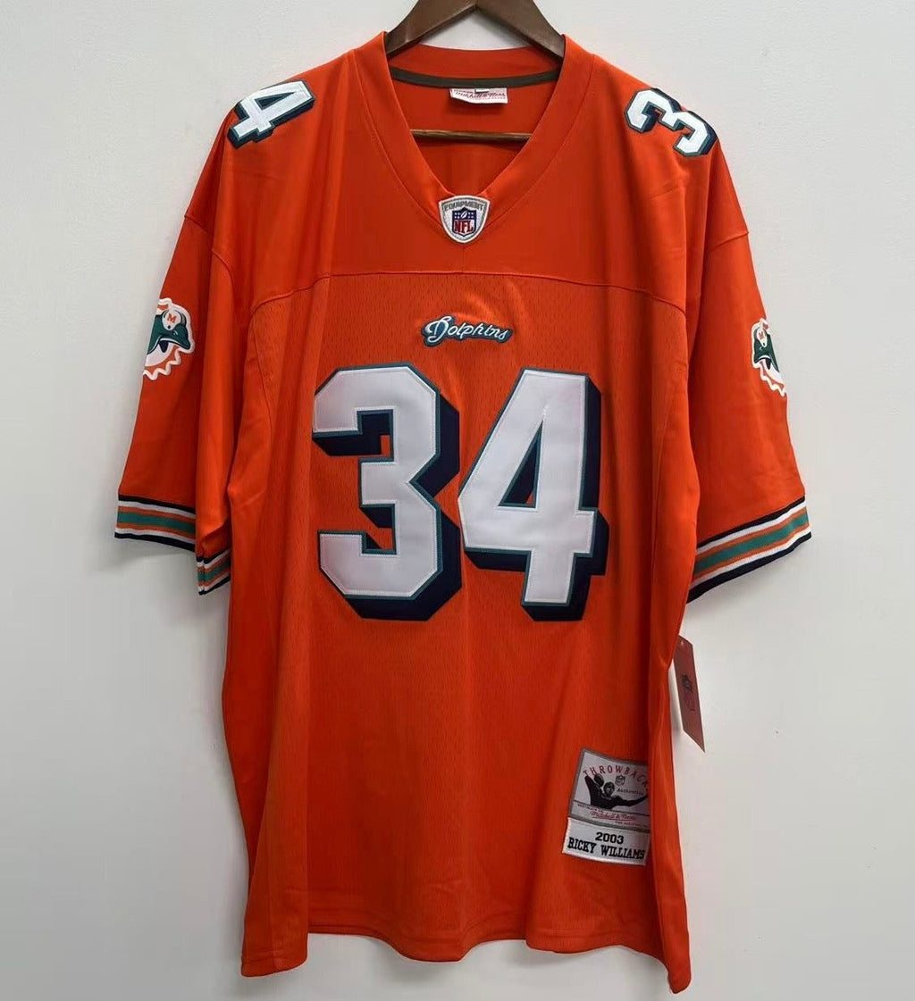 Ricky Williams Miami Dolphins Official NFL Jersey Mitchell & Ness