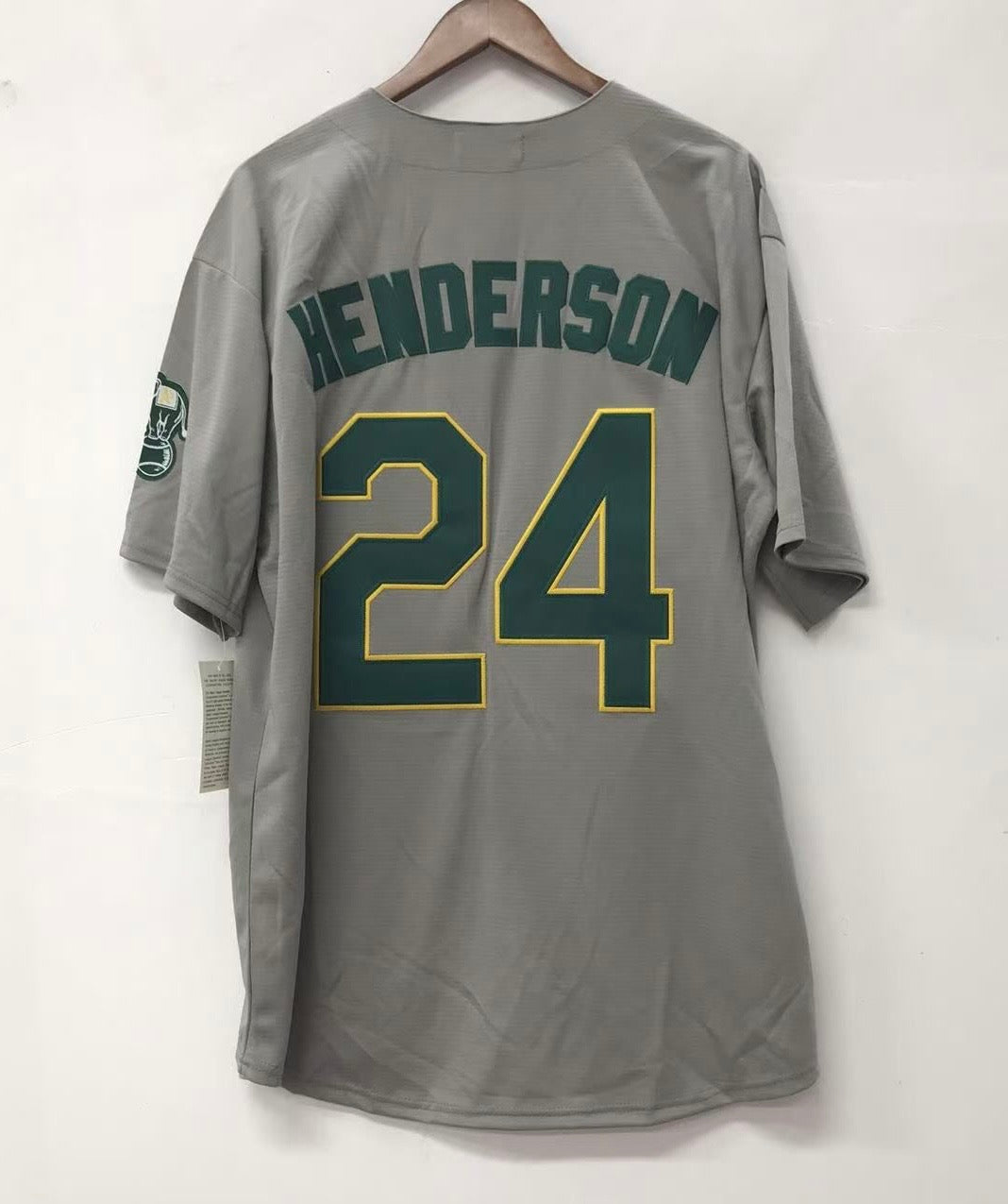 Rickey Henderson Oakland A’s Athletics Jersey gray Mitchell & Ness