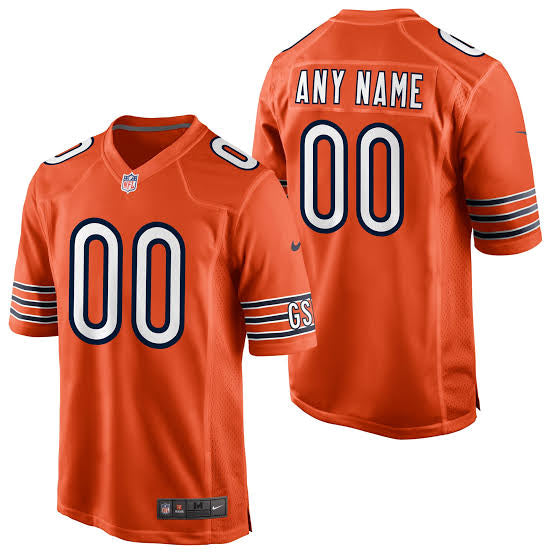 Chicago Bears Any Name & Number customized YOUTH KIDS Official NFL Jersey Orange