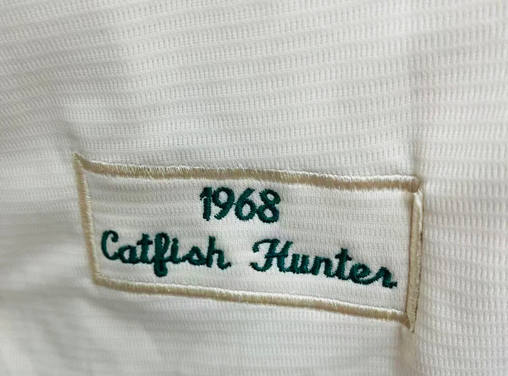 Jim Catfish Hunter 1968 Oakland A’s Athletics Official Jersey Mitchell & Ness