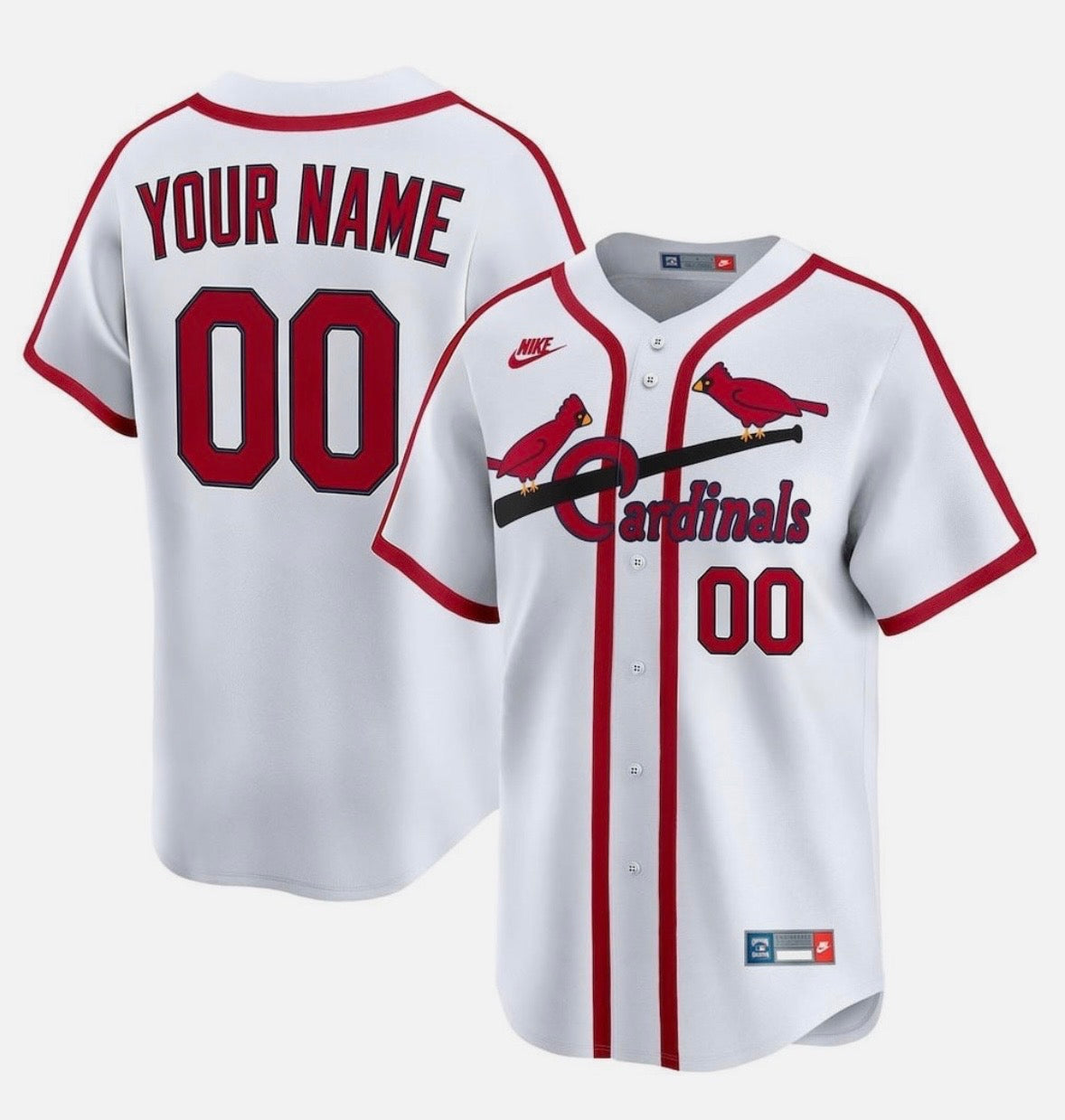 Any Name & Number Customized St. Louis Cardinals  Official MLB Nike Jersey