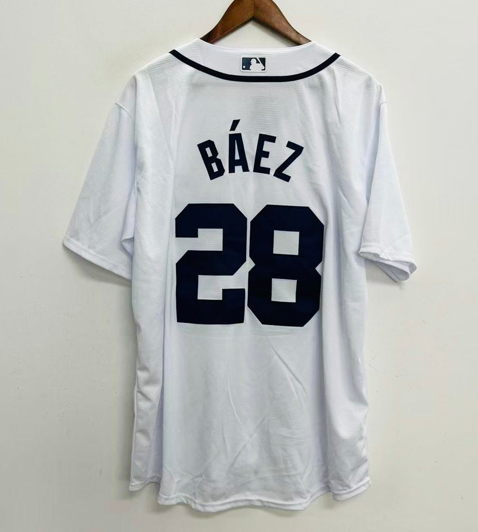 Javier Báez Detroit Tigers Official MLB Nike Jersey white