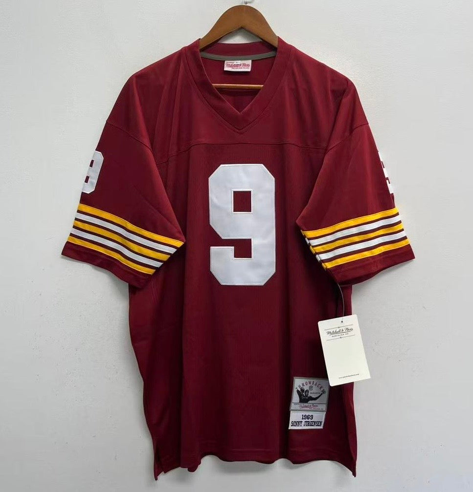 Sonny Jurgensen 1969 Washington Redskins Commanders Official NFL Mitchell & Ness Jersey