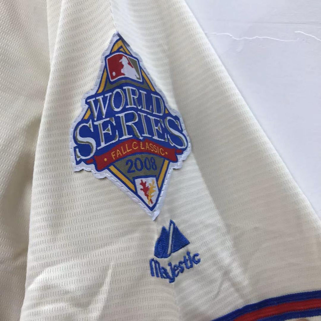 Shane Victorino Philadelphia Phillies 2008 World Series jersey cream color