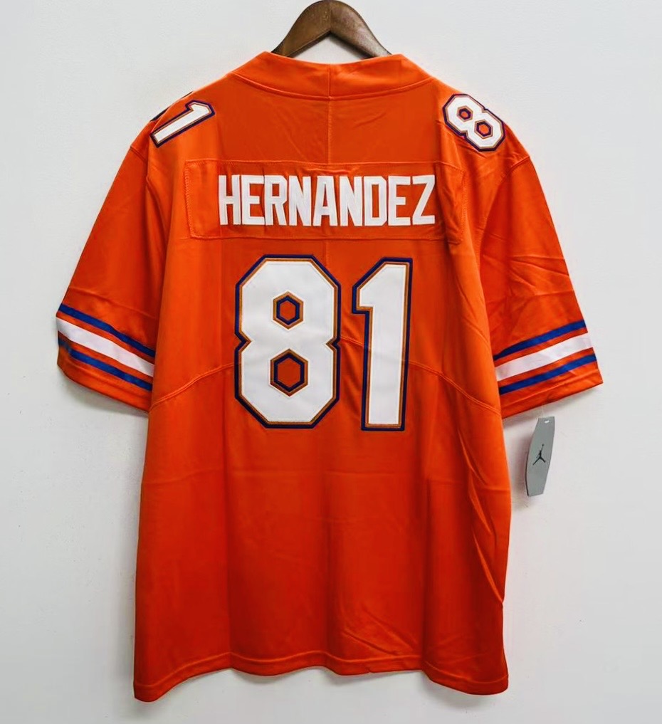 Aaron Hernandez Florida Gators Jordan Brand Jersey orange