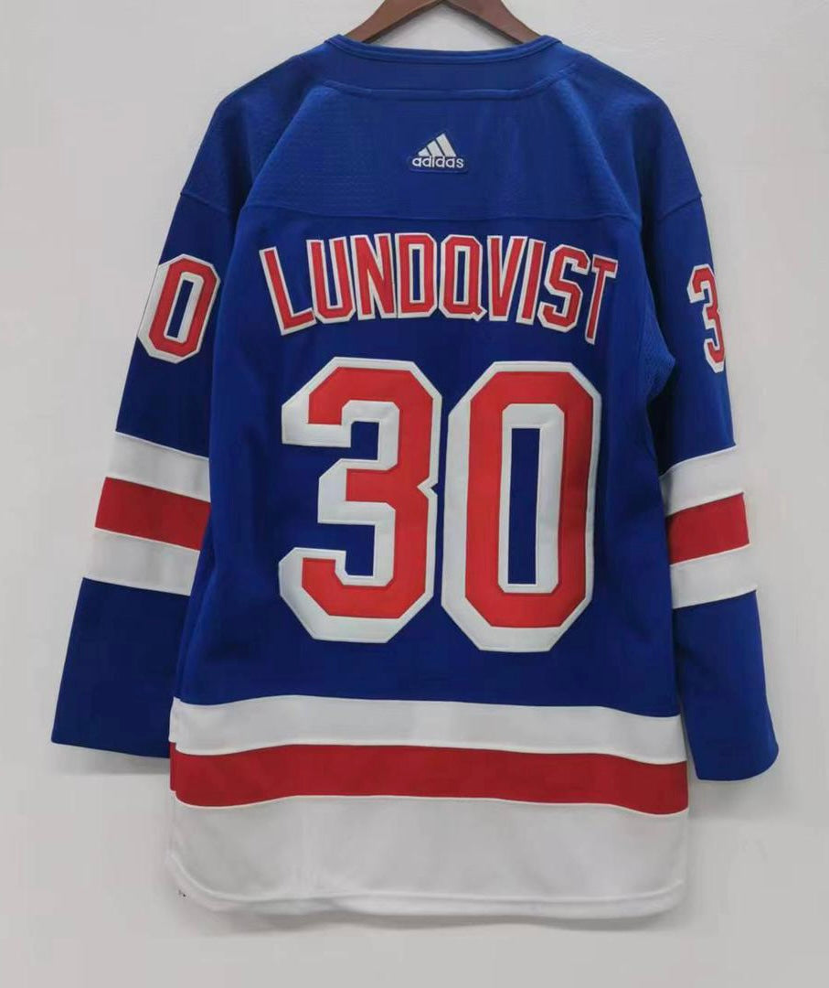 Henrik Lundqvist New York Rangers Official NHL Adidas  Jersey