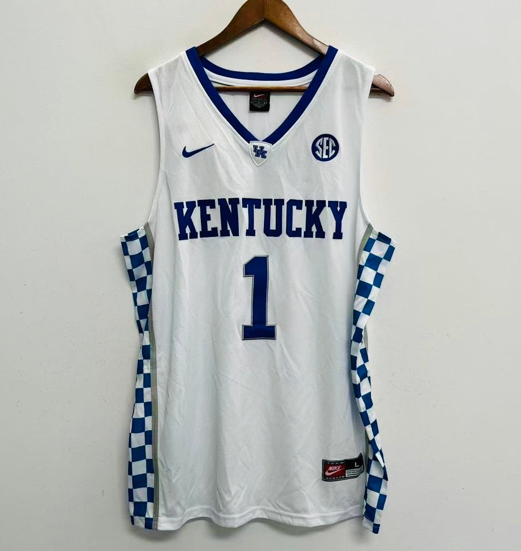 Devin Booker University of Kentucky Jersey Nike white