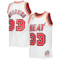 Alonso Mourning YOUTH KIDS Miami Heat Jersey Mitchell & Ness white