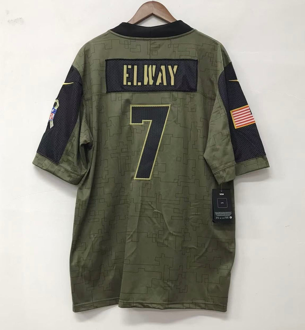 John Elway Denver Broncos Official NFL military salute to service Nike Jersey