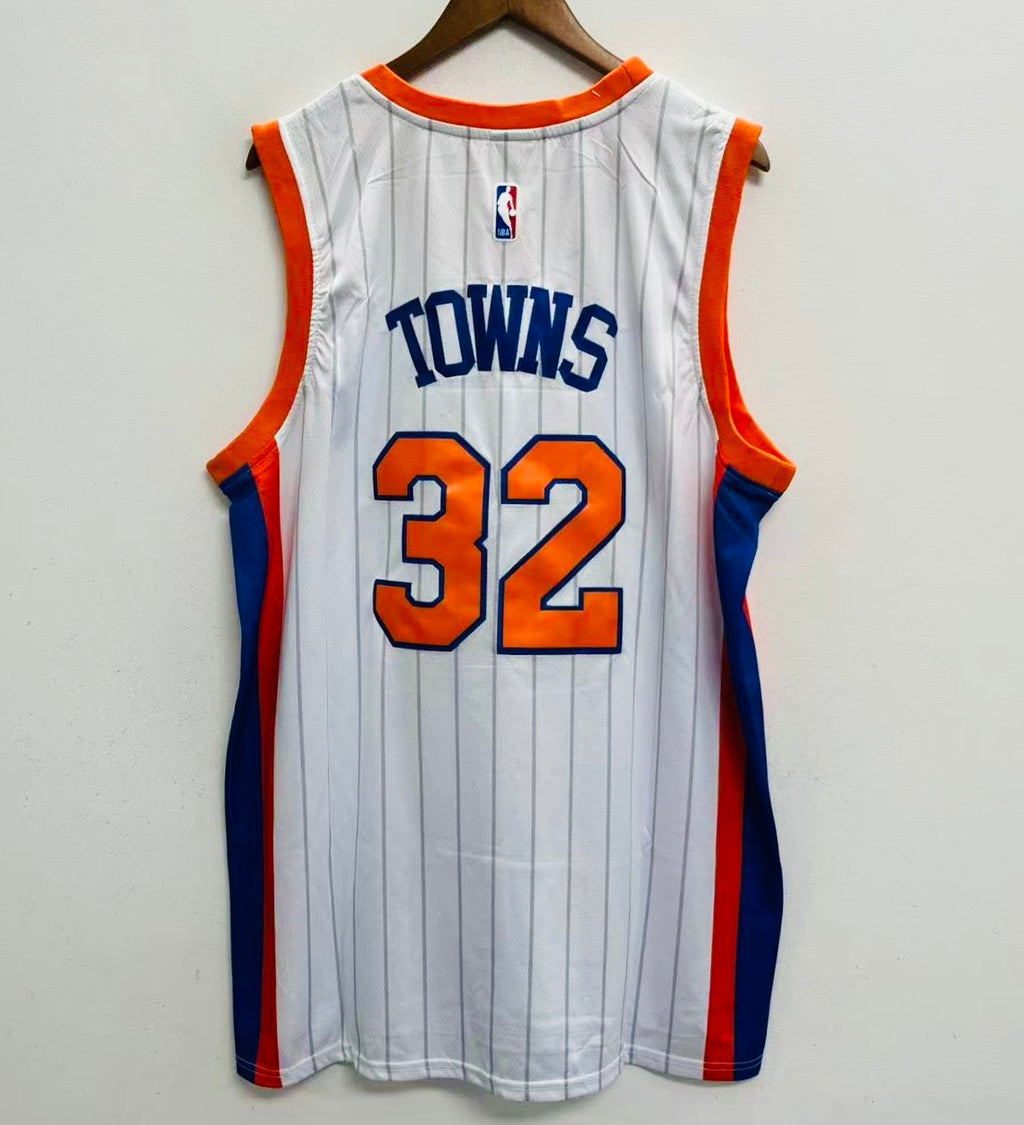 Karl-Anthony Towns New York Knicks Official Nike NBA Jersey white