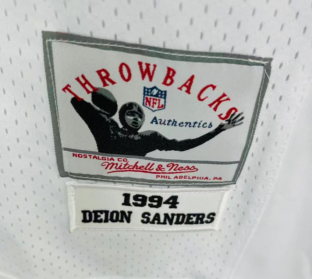 Deion Sanders San Francisco 49ers Jersey 1994 Mitchell & Ness white