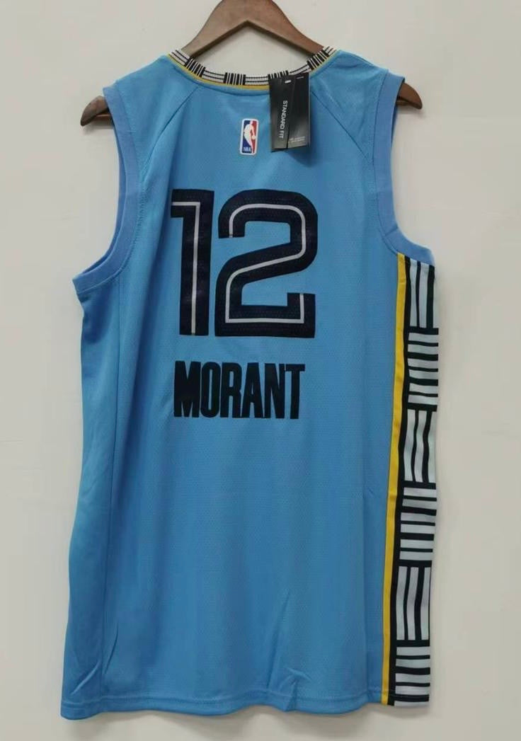 JA Morant Memphis Grizzlies NBA official Jersey Jordan Brand … Bill Russell #6 patch