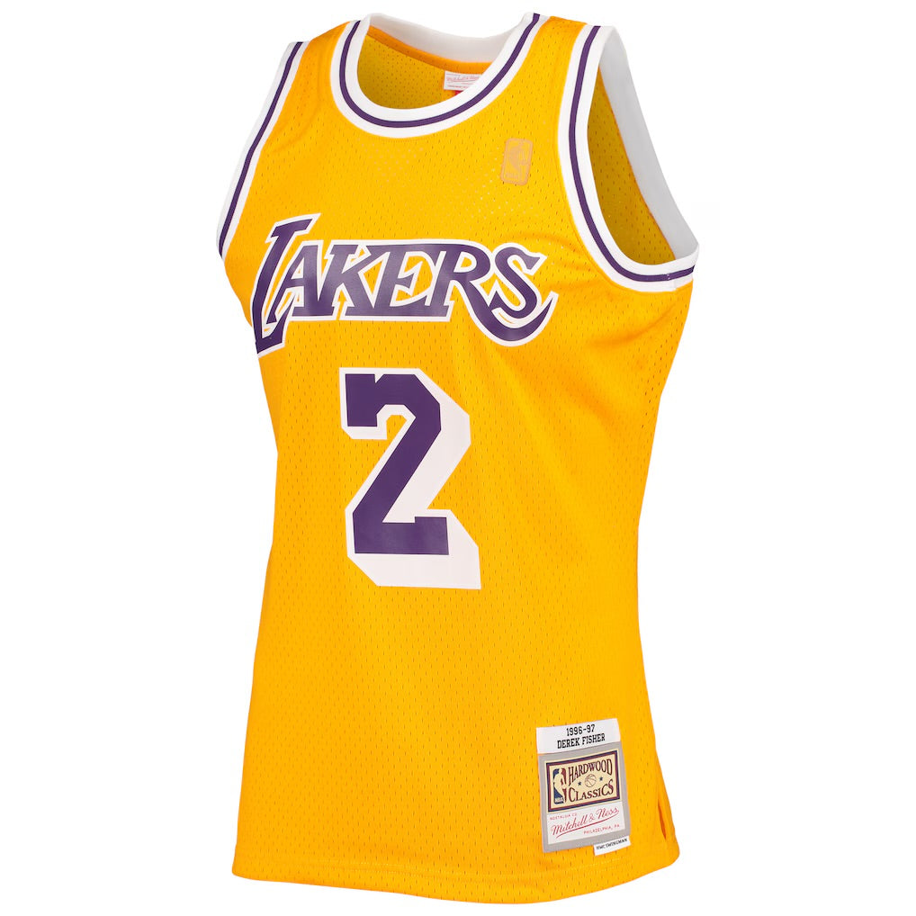 Derek Fisher Los Angeles  Lakers Official NBA Mitchell & Ness Jersey