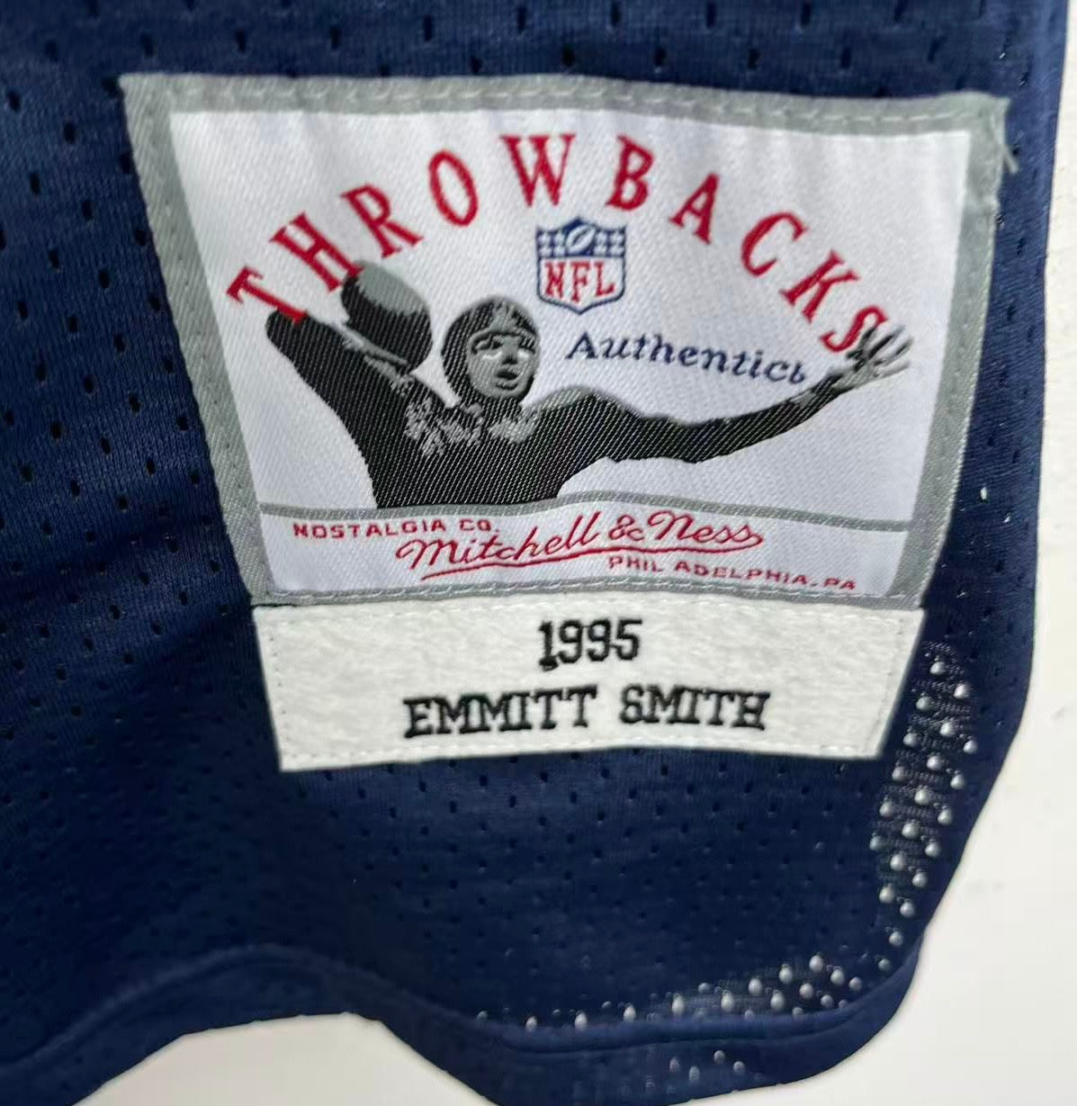 Emmitt Smith 1995 Dallas Cowboys Official NFL Mitchell & Ness Jersey