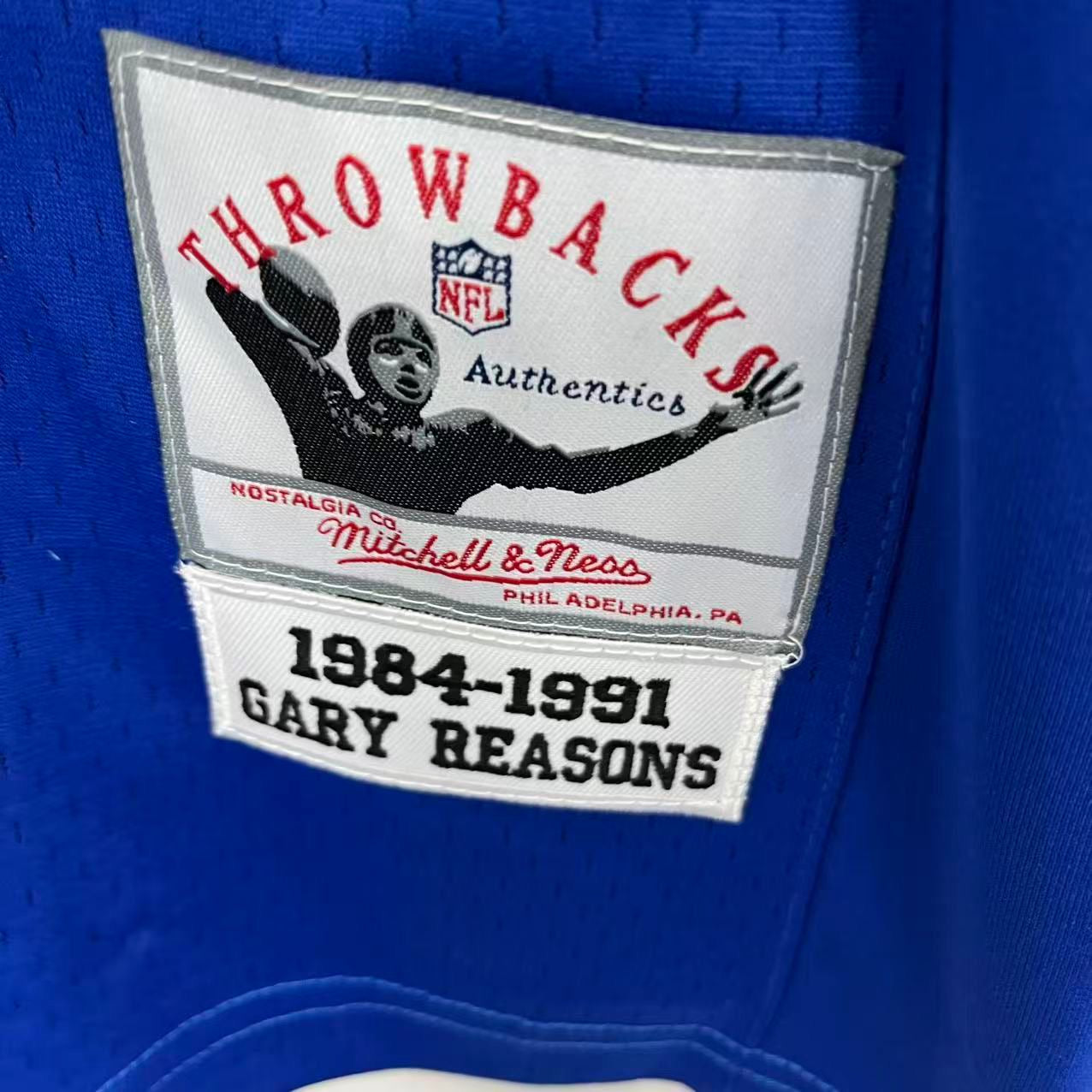 Gary Reasons New York Giants  Official NFL Mitchell & Ness Jersey