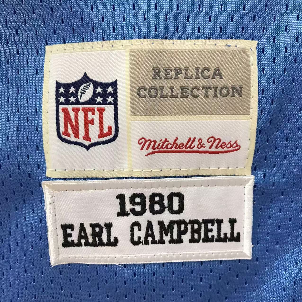 Earl Campbell Houston Oilers Official NFL Mitchell & Ness Jersey