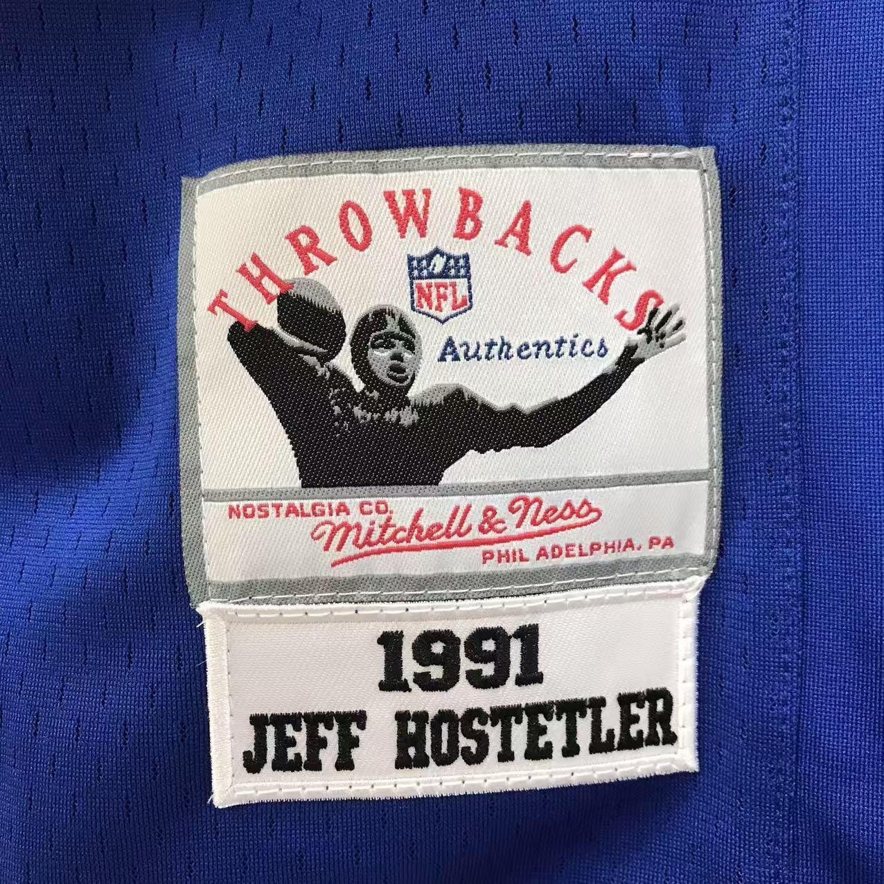 Jeff Hostetler Official NFL New York Giants Super Bowl Jersey