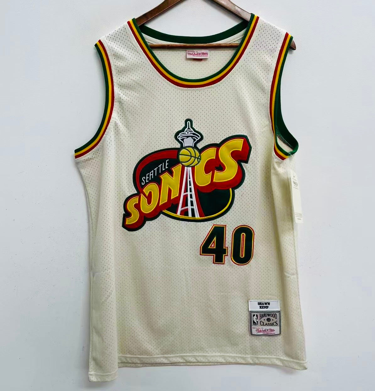 Shawn Kemp Seattle SuperSonics Official NBA Mitchell & Ness Jersey