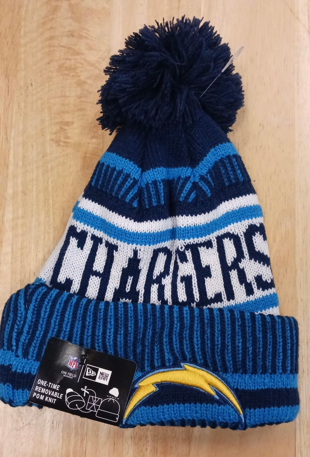 Los Angeles Chargers NFL New Era winter Hat with Pom Pom