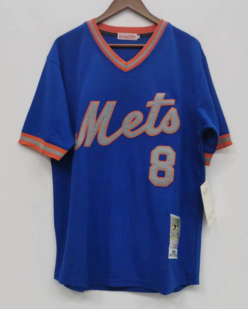 Gary Carter 1986 New York Mets Official MLB Jersey Mitchell & Ness blue