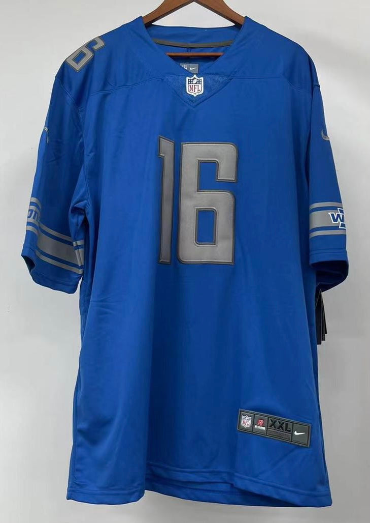 Jared Goff Detroit Lions Jersey blue Nike