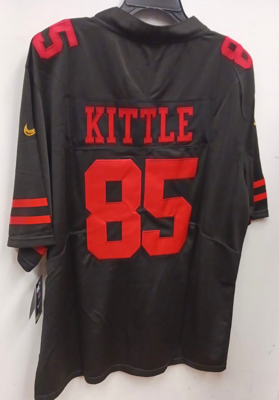George Kittle San Francisco 49ers Official NFL Nike Jersey black