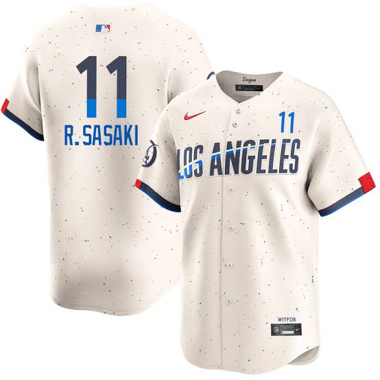 Roki Sasaki Los Angeles Dodgers Official MLB Nike City Connect Limited Jersey