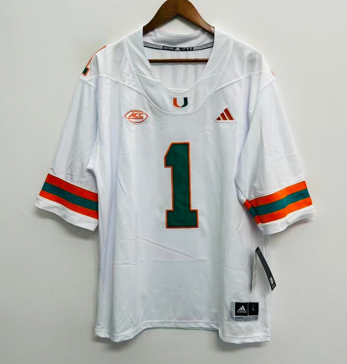 Cam Ward Miami Hurricanes Official NCAA Adidas Jersey white