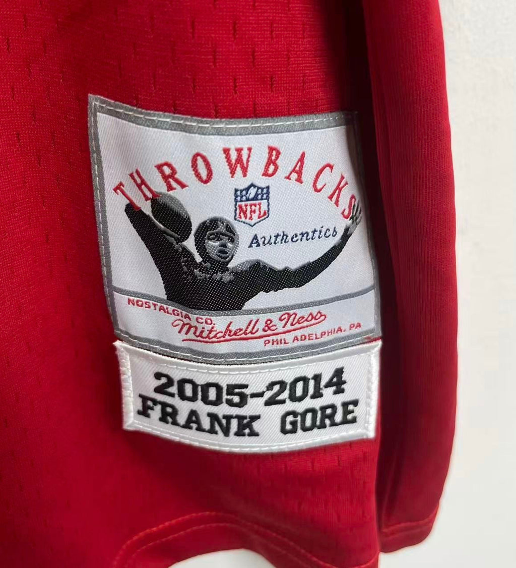Frank Gore San Francisco 49ers Official NFL Mitchell & Ness Jersey