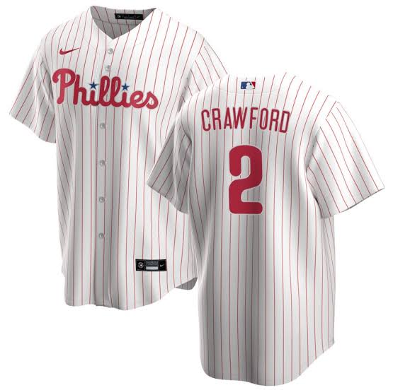 Justin Crawford YOUTH KIDS Philadelphia Phillies jersey