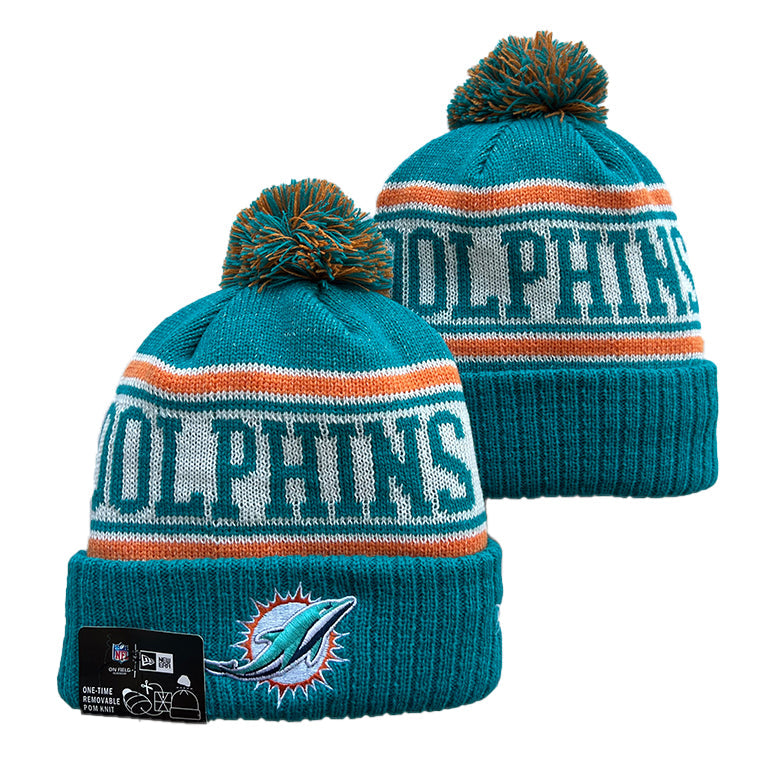 Miami Dolphins NFL New Era winter knit Hat with Pom Pom