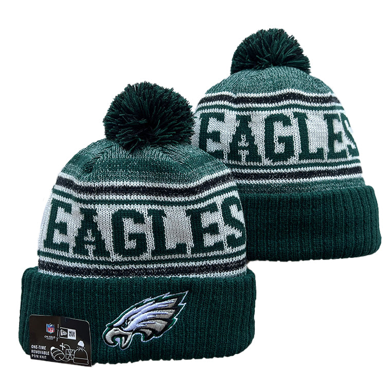 Philadelphia Eagles NFL New Era winter knit Hat with Pom Pom