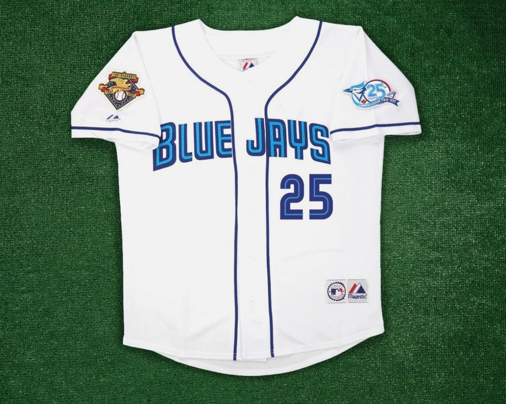 Carlos Delgado YOUTH KIDS Toronto Blue Jays Official MLB  Jersey Majestic white