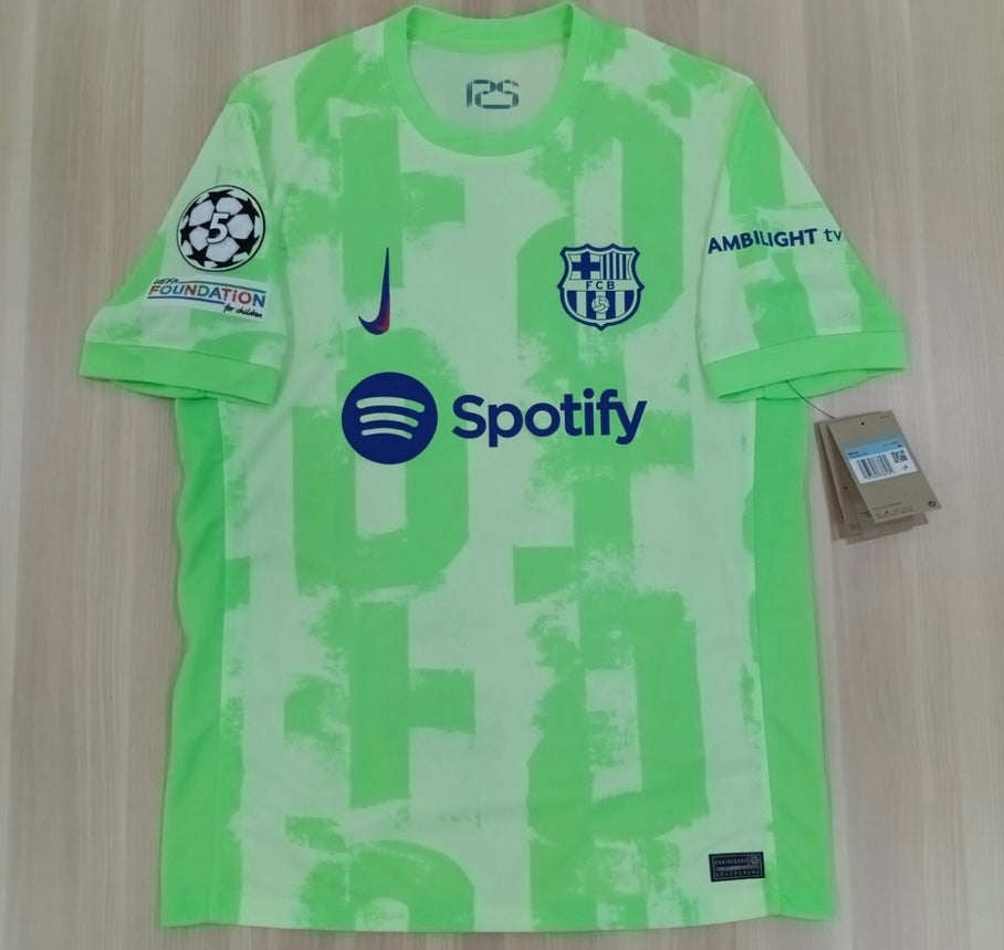 Nike Barcelona 2024/25 Stadium Third Lamine Yamal #19 Nike Soccer Futbol Jersey