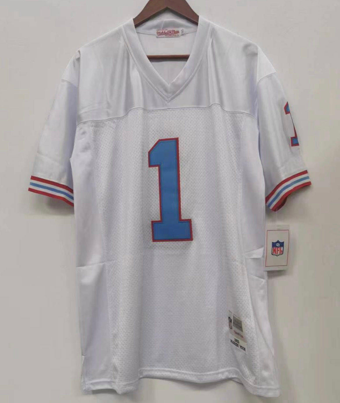 Warren Moon 1993 Houston Oilers Official NFL Mitchell & Ness Jersey