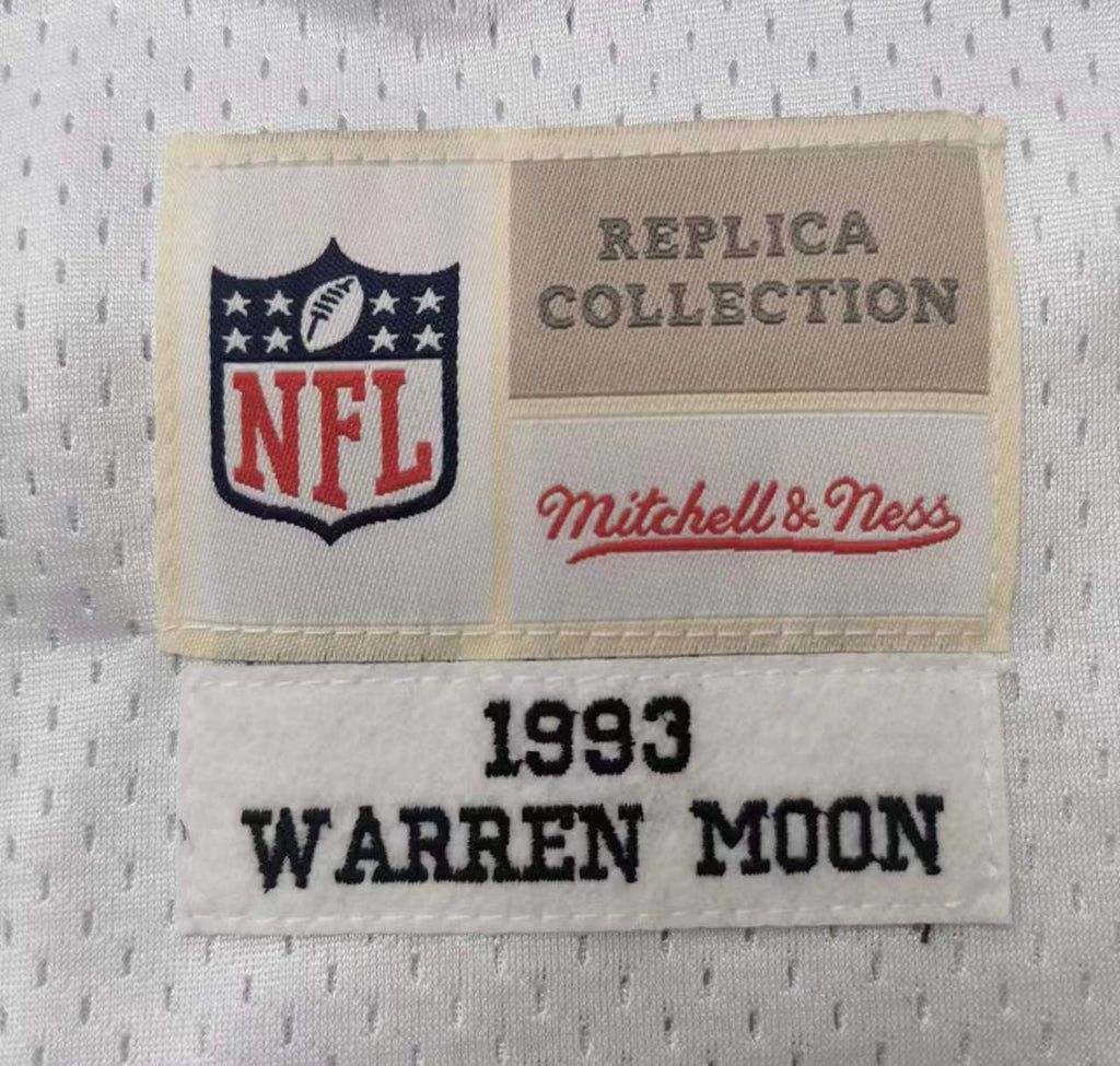 Warren Moon 1993 Houston Oilers Official NFL Mitchell & Ness Jersey