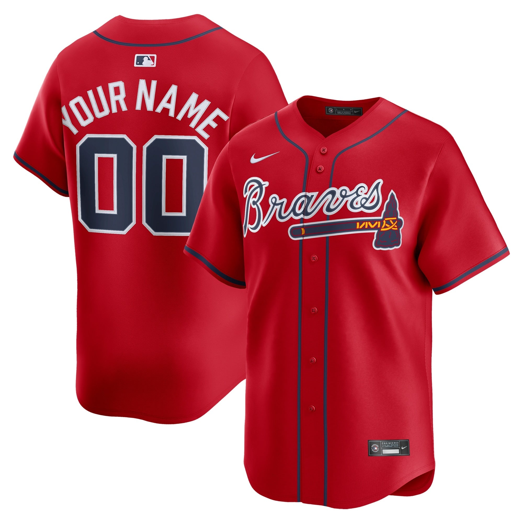 Atlanta Braves Any Name and Number customized YOUTH KIDS Official MLB Nike jersey