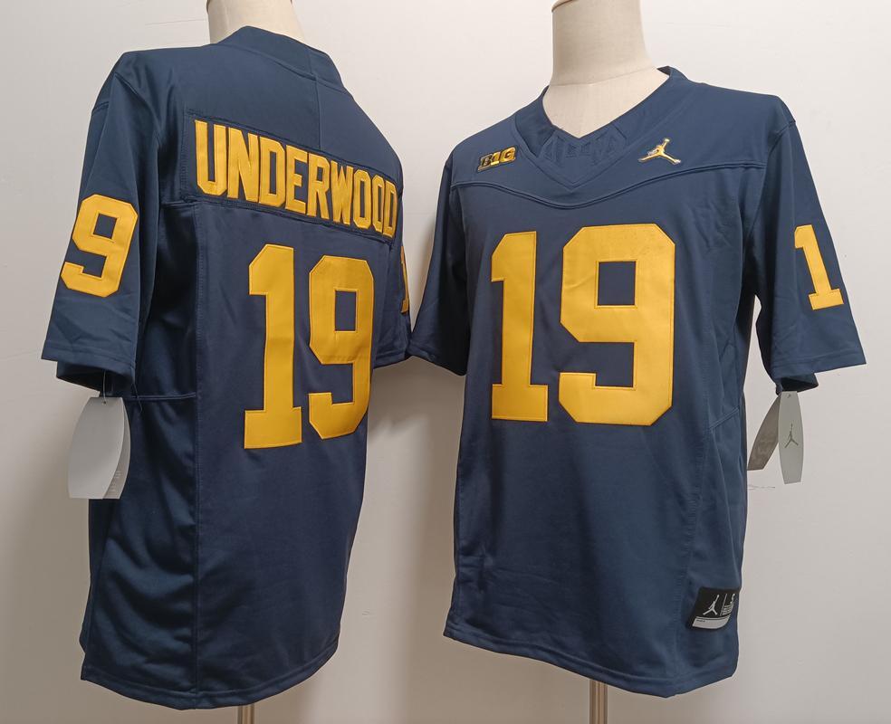Bryce Underwood Michigan Wolverines Official NCAA Jersey